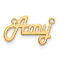 14K Polished Harlow Solid Font Underlined Name Plate