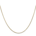14K 22 inch .65mm Round Snake with Lobster Clasp Chain