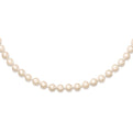 14k 5-6mm Round White Saltwater Akoya Cultured Pearl Necklace