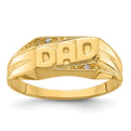 14k AA Diamond men's ring