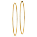14k 1.5mm Polished Round Endless Hoop Earrings