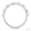 1 ctw East-West Pear Shape Diamond Fashion Ring in 14K White Gold