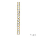 10 Ctw Inside-Out Round Cut Diamond 1 1/2 Inch Hoop Earrings in 14K Yellow Gold