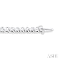 6 ctw East West Emerald Cut Diamond Fashion Tennis Bracelet in 14K White Gold