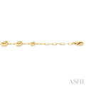 1/3 ctw Lattice Hexagon Round Cut Diamond Fashion Link Bracelet in 14K Yellow Gold