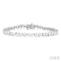 5 3/4 ctw Mixed Cut Diamond Fashion Bracelet in 14K White Gold