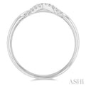 1/10 ctw Infinity Petite Round Cut Diamond Fashion Ring in 10K White Gold