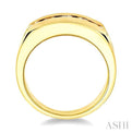 1 Ctw Round Cut Diamond Men's Ring in 14K Yellow Gold