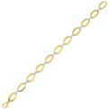 14Kt White Yellow Gold Diamond 1/2Ctw Bracelet