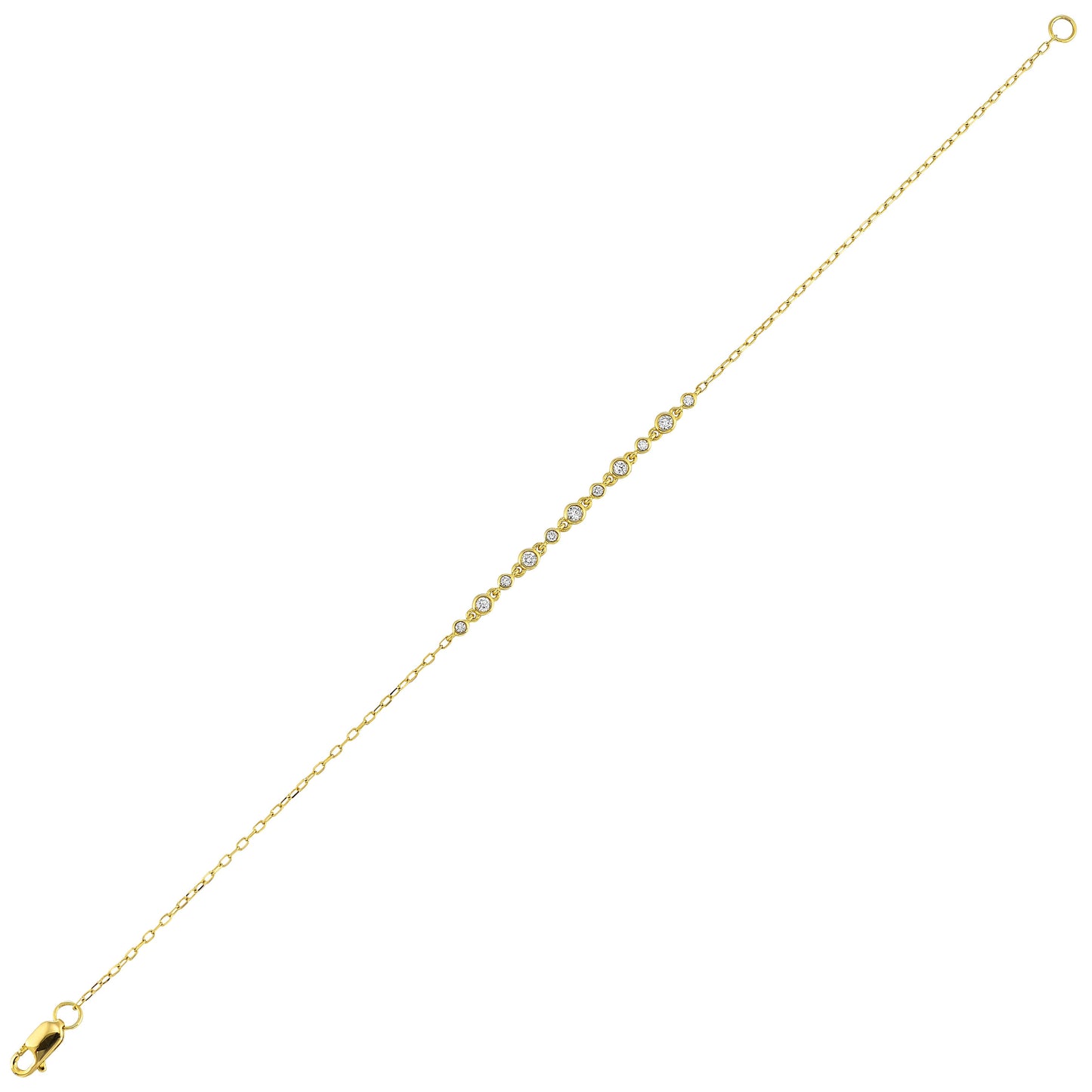 14Kt White Gold Diamond 1/6Ctw Bracelet