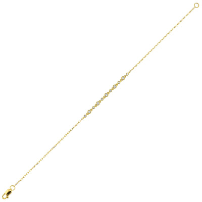 14Kt White Gold Diamond 1/6Ctw Bracelet