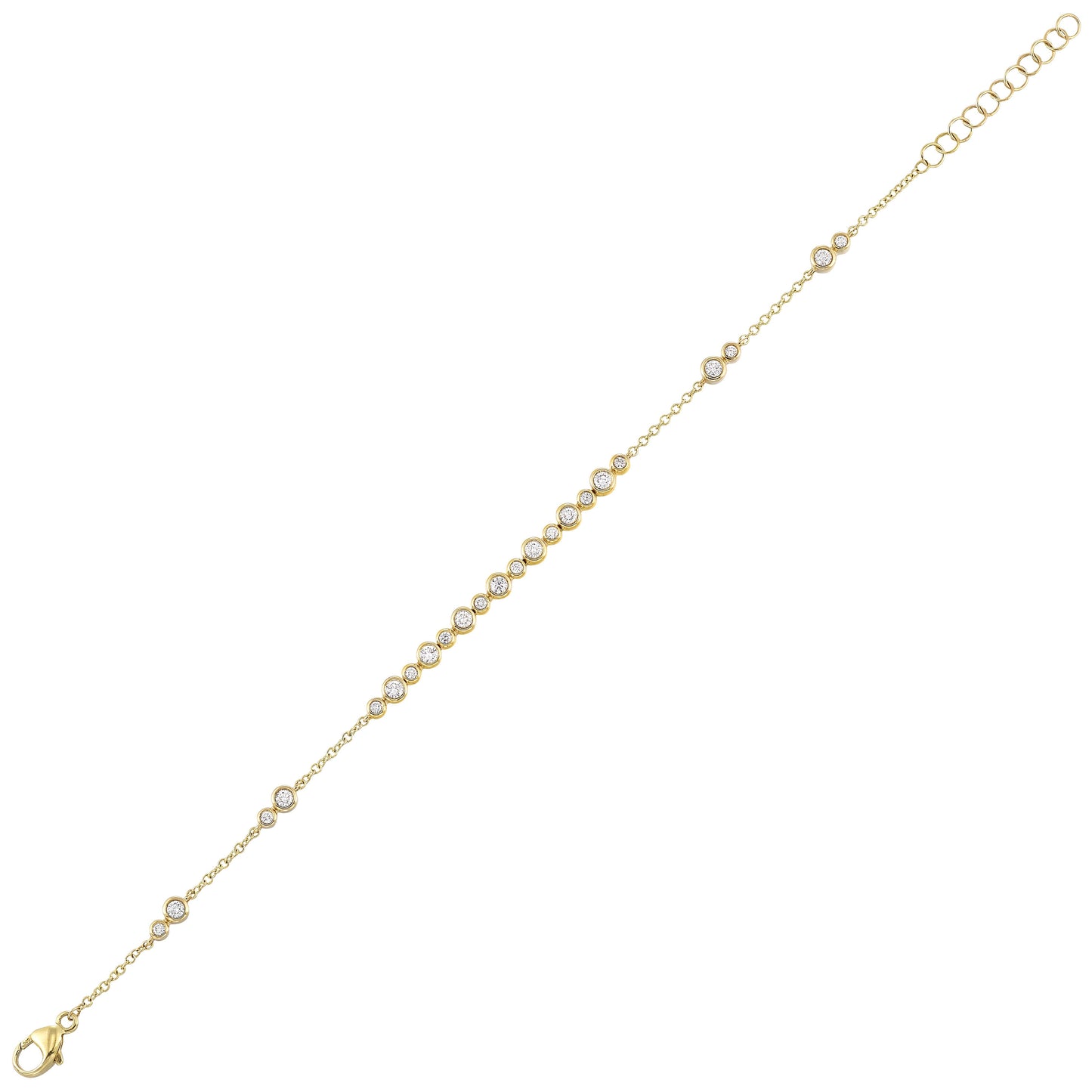 14Kt Yellow Gold Diamond 1/2Ctw Bracelet