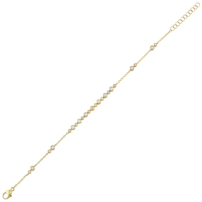 14Kt Yellow Gold Diamond 1/2Ctw Bracelet