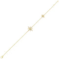 14Kt Yellow Gold Diamond 1/5Ctw Bracelet