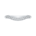 Round Diamond Wedding Band in 14K White Gold