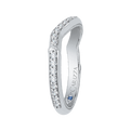 Round Diamond Wedding Band in 14K White Gold