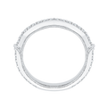 Round Diamond Wedding Band in 14K White Gold