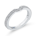 Round Diamond Wedding Band in 14K White Gold