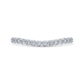 Round Diamond Wedding Band in 14K White Gold