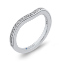 Round Diamond Wedding Band in 14K White Gold