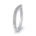 Round Diamond Wedding Band in 14K White Gold