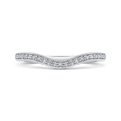 Round Diamond Wedding Band in 14K White Gold