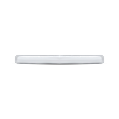 Plain Wedding Band in 14K White Gold