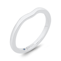 Plain Wedding Band in 14K White Gold