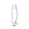 Plain Wedding Band in 14K White Gold