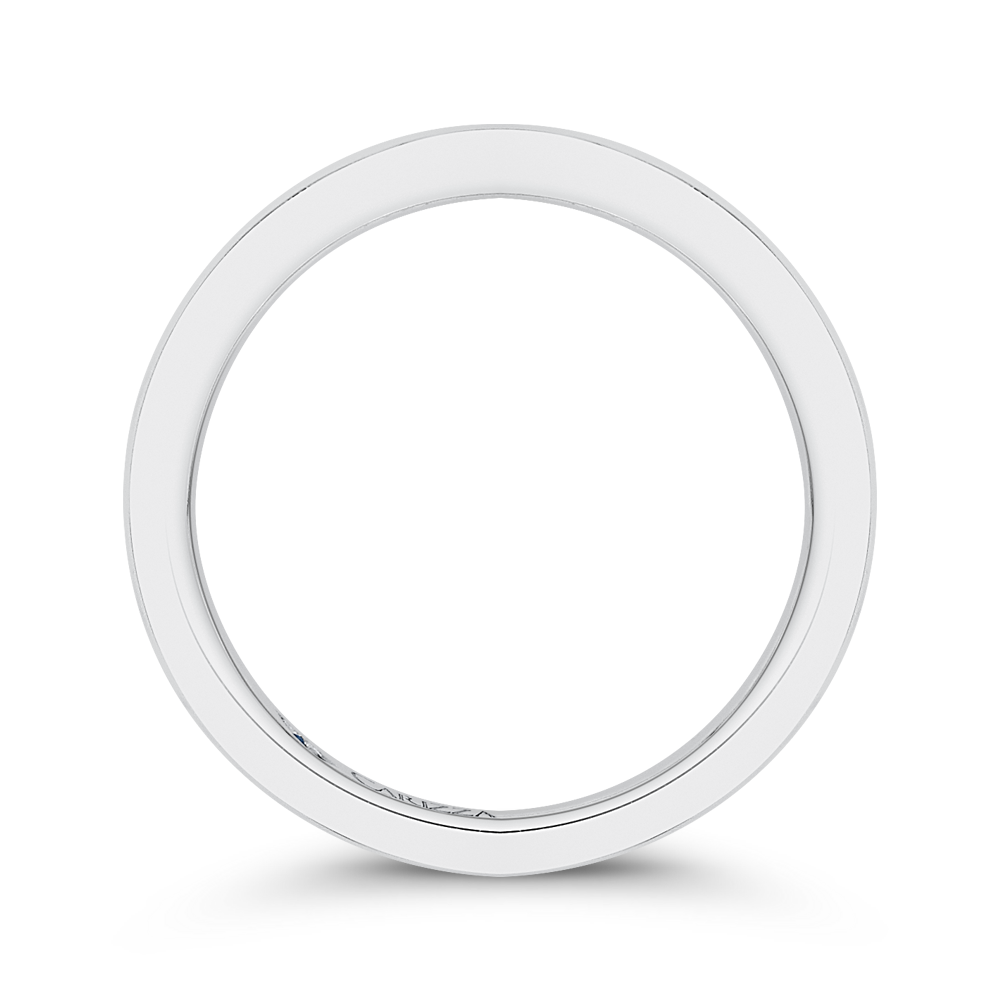 Plain Wedding Band in 14K White Gold