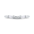 Baguette Cut Diamond Wedding Band in 14K White Gold