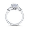 14K White Gold Round Diamond Classic Engagement Ring (Semi-Mount)