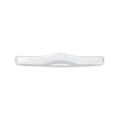 Plain Wedding Band in 14K White Gold