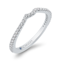 Round Diamond Wedding Band in 14K White Gold