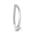 Round Diamond Wedding Band in 14K White Gold