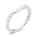 Plain Wedding Band in 14K White Gold