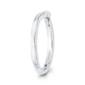 Plain Wedding Band in 14K White Gold