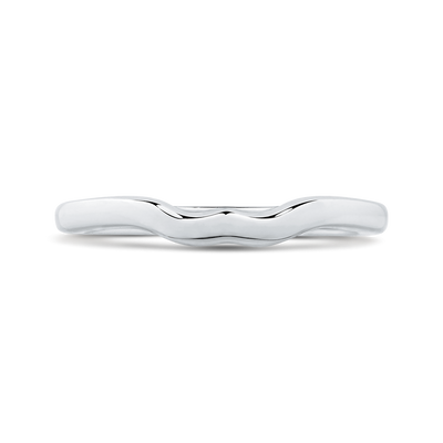 Plain Wedding Band in 14K White Gold