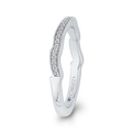 Round Diamond Half-Eternity Wedding Band in 14K White Gold