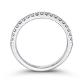 Round Diamond Half-Eternity Wedding Band in 14K White Gold