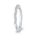 Round Diamond Wedding Band in 14K White Gold