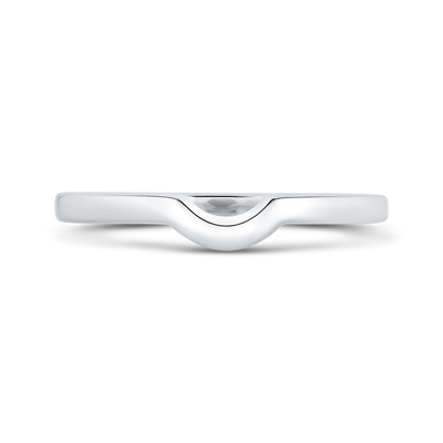 Plain Wedding Band in 14K White Gold