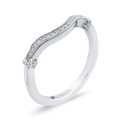 Round Diamond Wedding Band in 14K White Gold