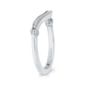 Round Diamond Wedding Band in 14K White Gold