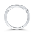 Round Diamond Wedding Band in 14K White Gold