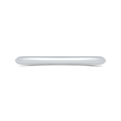 Plain Wedding Band in 14K White Gold