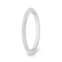 Plain Wedding Band in 14K White Gold