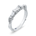 Baguette Cut Diamond Wedding Band in 14K White Gold
