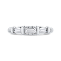 Baguette Cut Diamond Wedding Band in 14K White Gold