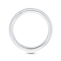 Round Diamond Half-Eternity Wedding Band in 14K White Gold